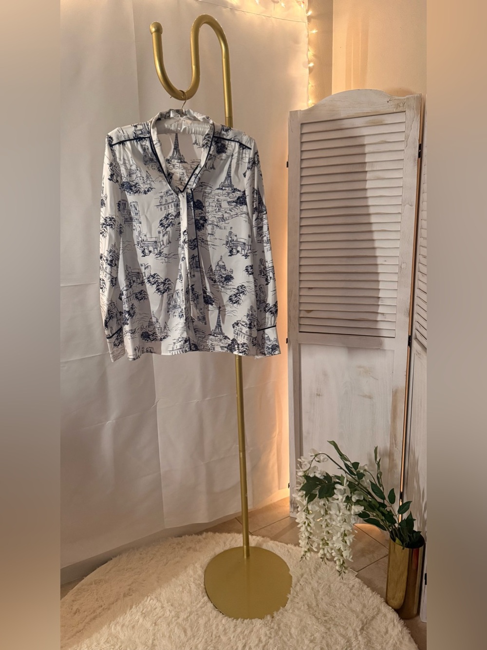 Karl Lagerfeld Paris Toile Print Blouse – XL
